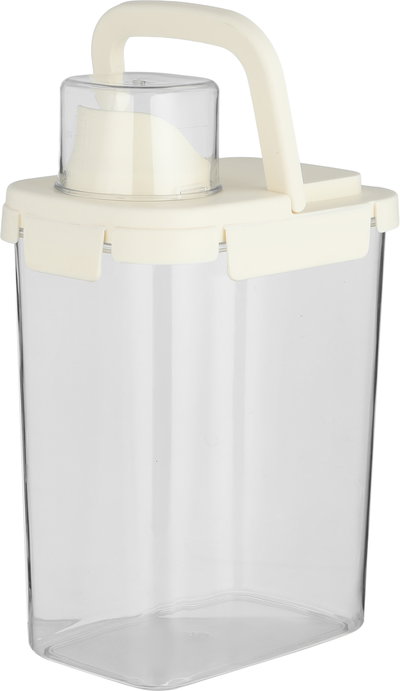 Al Saif Gallery Plastic Box, Lid, 16X11X20 Cm - Cream  Clear product image 2