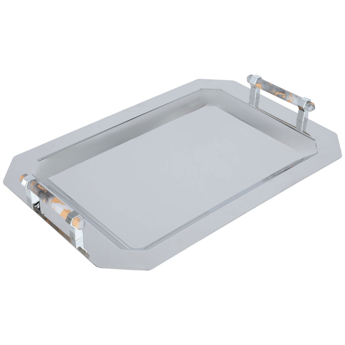 طقم طوفرية مع 2 تمرية بغطاء استيل السيف غاليري، 3 قطع - فضي product image 2