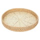 Al Saif Gallery wicker tofir, 37x37x5 cm, round, medium - beige product image 2