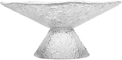 Al Saif Gallery serving stand Glass dessert with base, 30 x 30 x 12 cm - transparent product image 3