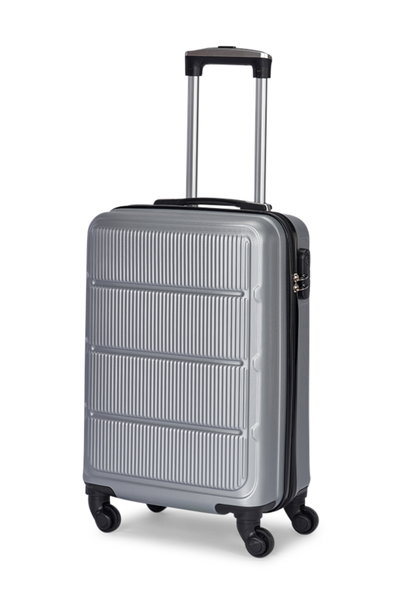 طقم شنط سفر ABS ليمرا، 3 مقاسات، 4 عجلات، قفل ارقام، WM-193 - فضي product image 3