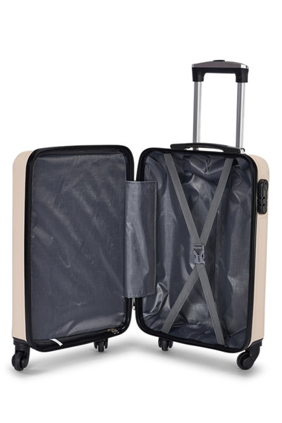 Limra WM-192 ABS Luggage Set, 3 Sizes, 4 Wheels, Combination Lock - Beige product image 6