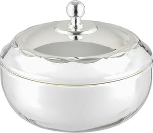 تمرية بغطاء ستانلس استيل السيف غاليري، 11.2x11.2x7.6 سم، دائري - فضي product image