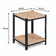 طقم طاولات خشب MDF و معدن، 7 قطع - اسود بني product image 4