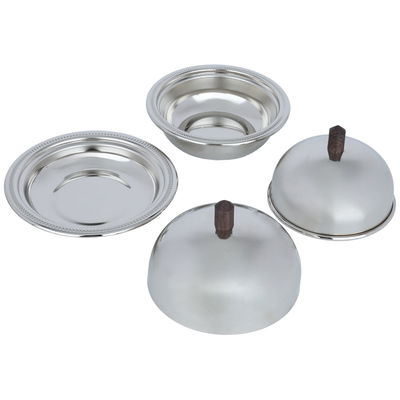 طقم طوفرية مع تمرية استيل السيف غاليري، 3 قطع - فضي product image 3