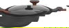 طقم قدور جرانيت وألمنيوم بغطاء زجاج روبوست، 9 قطع - أسود product image 7