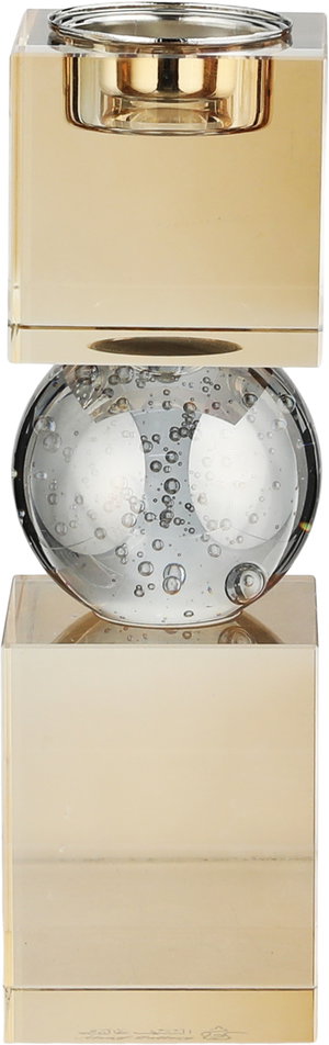 مبخرة زجاج السيف غاليري، 6x6x19.5 سم - شفاف عسلي product image 2