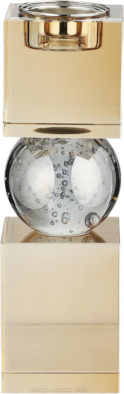 مبخرة زجاج السيف غاليري، 6x6x19.5 سم - شفاف عسلي product image 2