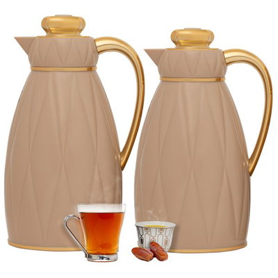 طقم ترامس استيل السيف غاليري ايسل، قطعتين - بني ذهبي product image 1