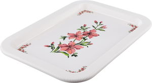 AlSaif Plus Ivory Lily Plastic Tray, 65x50x4 cm - Beige product image 2