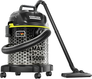 Kärcher 1.723-970.0 Barrel Vacuum Cleaner, 18 Liters, 1500 Watts - Black Silver product image