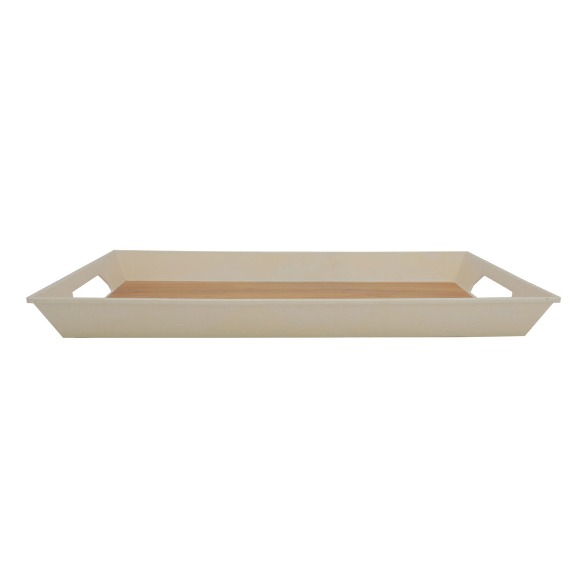 Tofaria Saif Gallery wooden serving tray, 16 inches, rectangle - brown product image 3