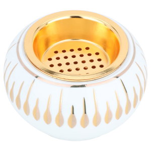 Al Saif Gallery porcelain incense burner, circular - white product image 2