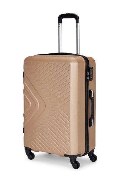 طقم شنط سفر ABS ليمرا، 3 مقاسات، 4 عجلات، قفل ارقام، WM-201 - ذهبي product image 2