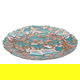Al Saif Gallery Glass Serving Plate, 32X32X2.5 Cm - Turquoise product image 1
