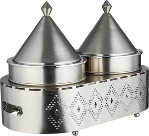 طقم سخان طعام ستانلس ستيل السيف غاليري، قطعتين، 1.25/1.25 لتر - فضي product image 2