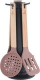 طقم ملاعق طبخ سيليكون خشب السيف غاليري، 6 قطع، يد خشب - كشمير product image 1