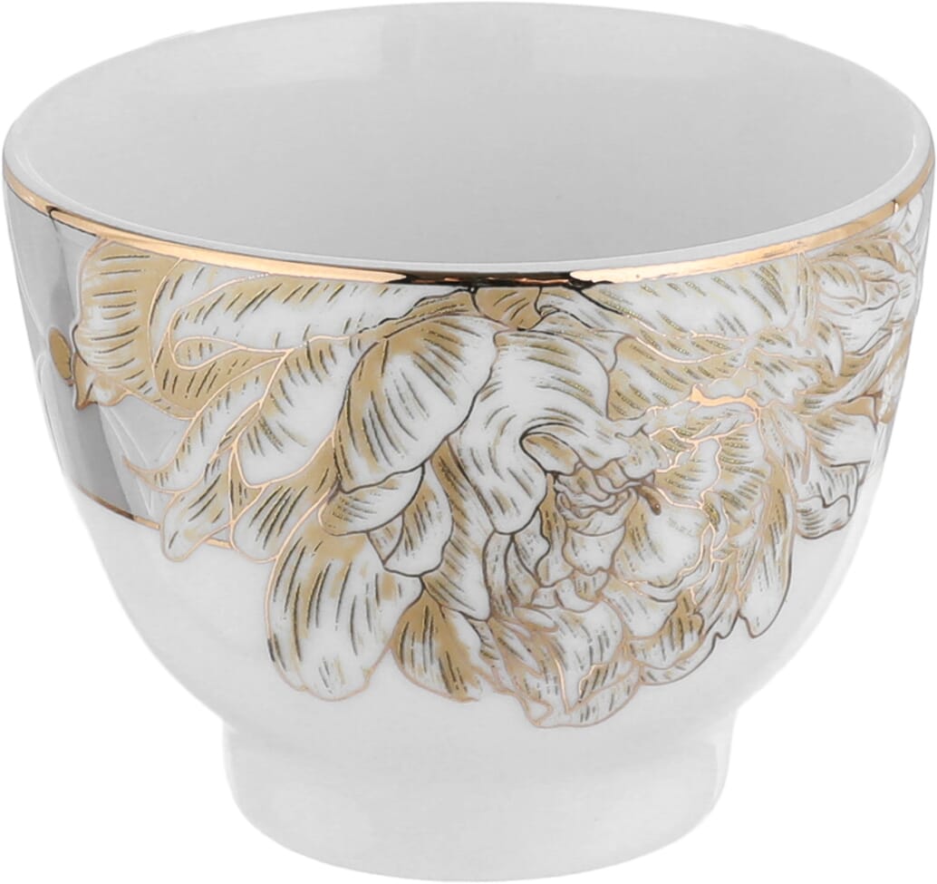 Al Saif Gallery porcelain coffee cup set, 6 pieces - white product image 2