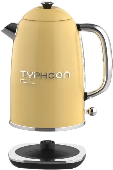غلاية كهربائية تايفون، 2200 واط، 1.8 لتر، يد فضي، TY-01-002 Y - اصفر product image 2