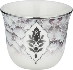 طقم فناجين قهوة سعودي بورسلان السيف غاليري، 12 قطعة - متعدد الألوان product image 2