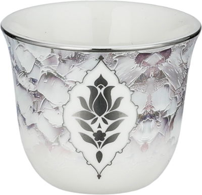 طقم فناجين قهوة سعودي بورسلان السيف غاليري، 12 قطعة - متعدد الألوان product image 2