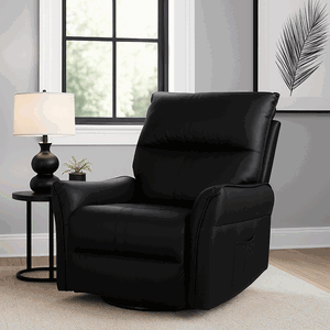 كرسي استرخاء قماش، 105×75×93 سم - اسود product image 2