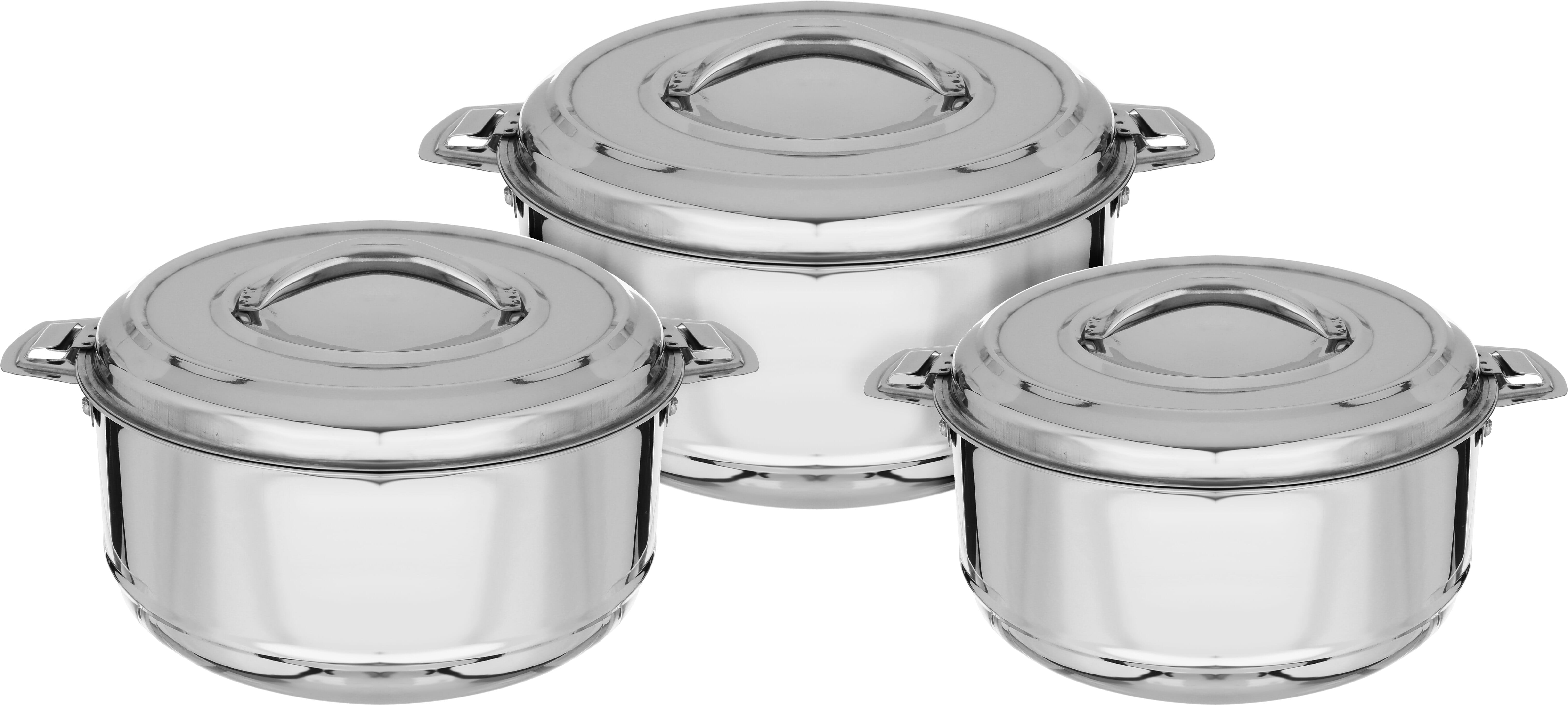 طقم حافظات طعام استيل السيف غاليري، 3 قطع - فضي product image