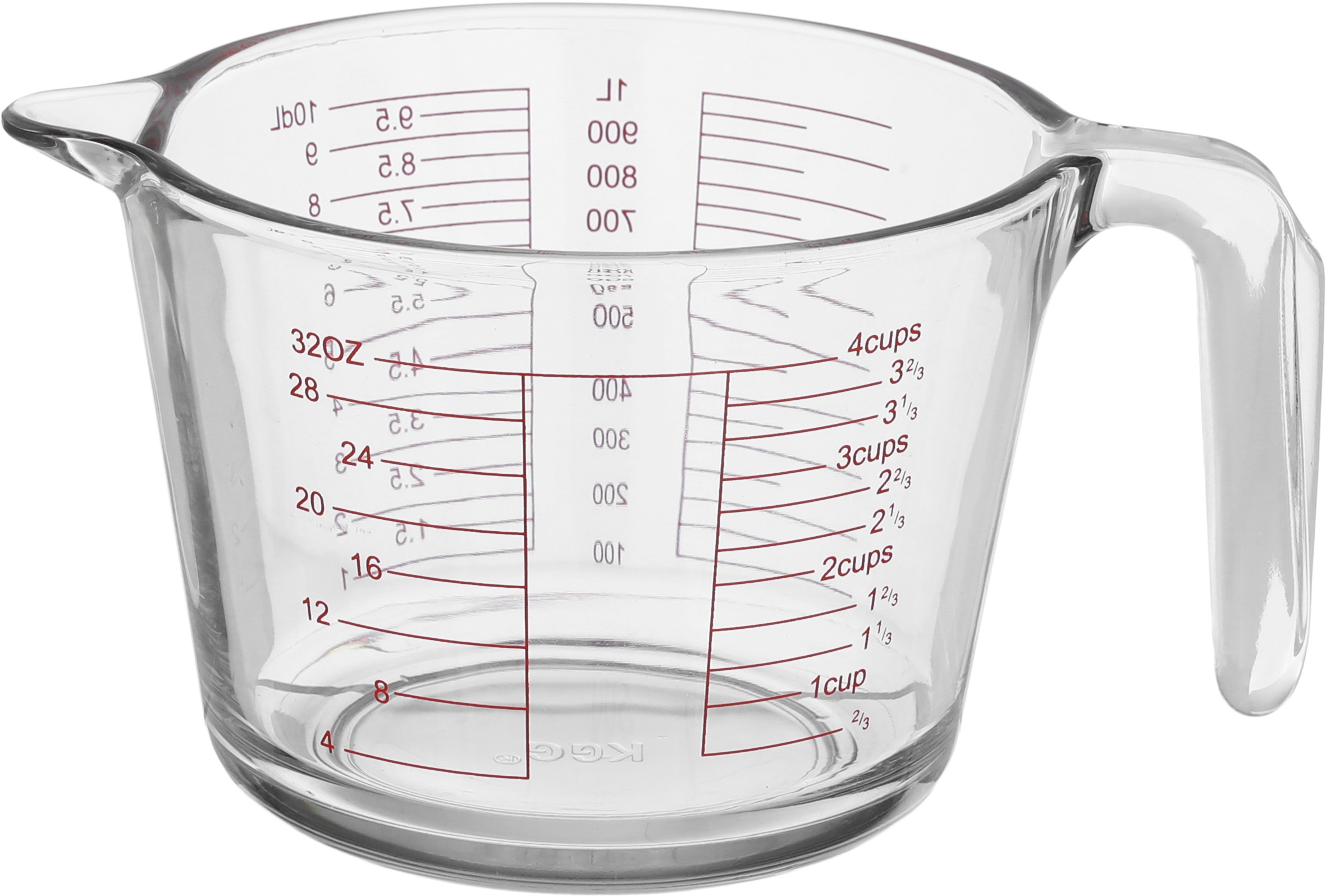 كوب قياس زجاج ماكس جلاس، 1 لتر - شفاف product image
