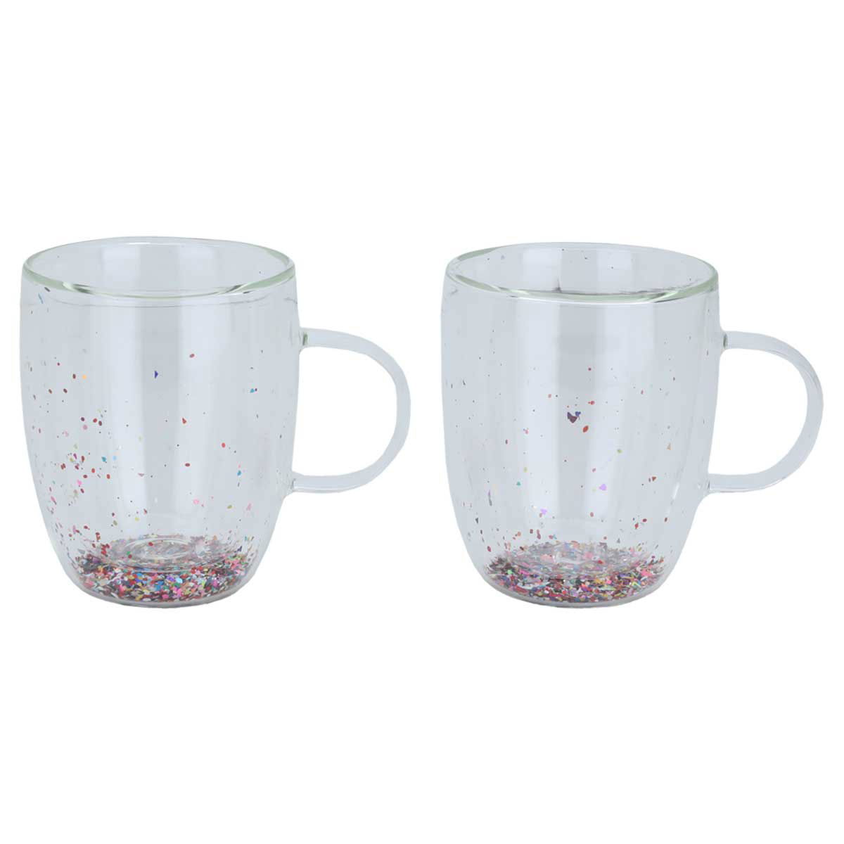 Al Saif Gallery glass cup set, 270 ml, 2 pieces - clear product image