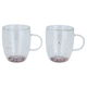 Al Saif Gallery glass cup set, 270 ml, 2 pieces - clear product image 1