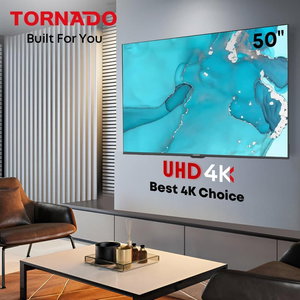 تلفزيون سمارت بدون اطار تورنيدو، 50 بوصة، 4K UHD، شاشة LED، نظام جوجل، 50UA3400G - اسود product image