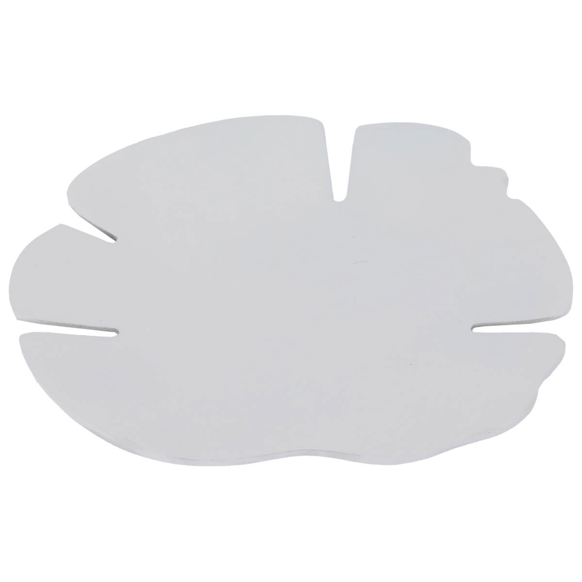 صحن حلا حديد مطلي السيف غاليري، 27×27×2.9 سم، شكل ورق شجر - رمادي فاتح product image