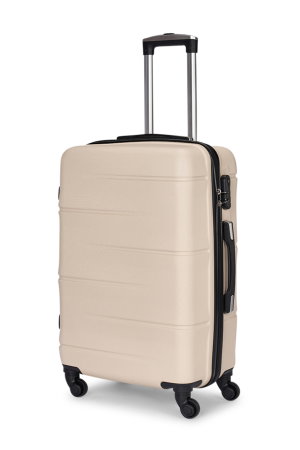 طقم شنط سفر ABS ليمرا، 3 مقاسات، 4 عجلات، قفل ارقام، WM-206 - بيج product image 2