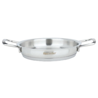 Steel Omelet Pan with Hascevher Handle, 20 x 20 x 4 cm, Turkish - Silver product image 2