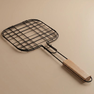 Al Saif Gallery steel grill grate, 21 x 21 cm, square - black product image 1