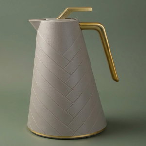 Glory glass thermos, 500 ml, plastic outer shell - gray product image