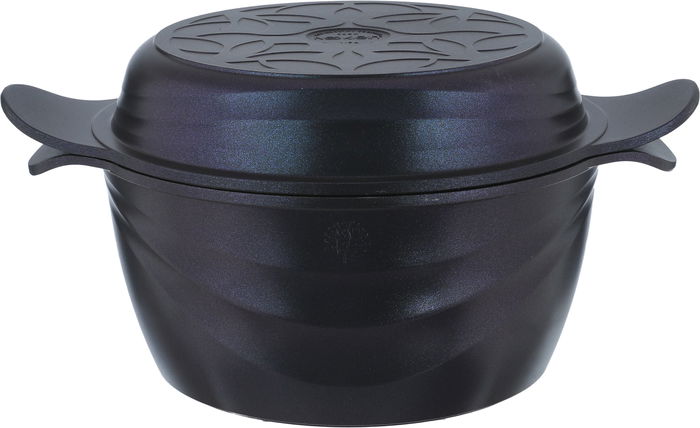 طقم قدور جرانيت نيوكلاين، 10 قطع، غطاء زجاج - ازرق غامق product image 8