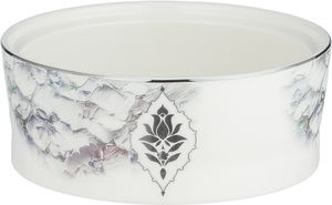 Al Saif Gallery Date tray with a porcelain lid, 13x13x8 cm, round, acrylic lid - multi-colored product image 2