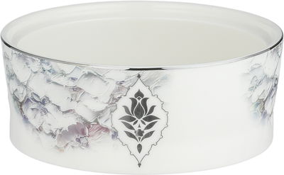 Al Saif Gallery Date tray with a porcelain lid, 13x13x8 cm, round, acrylic lid - multi-colored product image 2