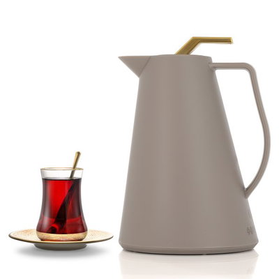 ترمس جلوري السيف غاليري، 0.5 لتر، حافظة داخلية زجاج حراري - بيج product image 1