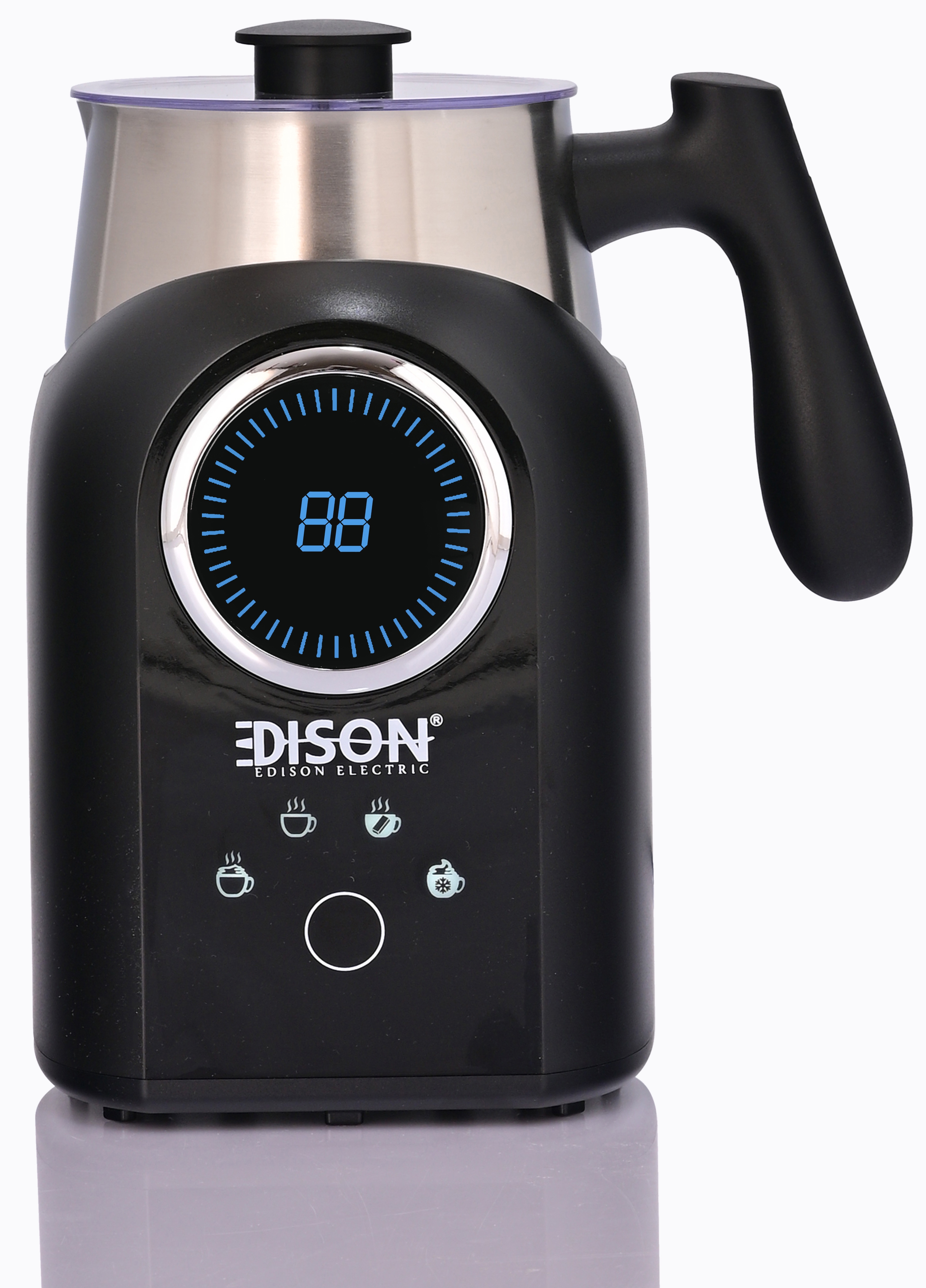 Edison Rld-0900Mlcfg Milk Frother, 550 Watt Steel, 0.4 Liter - Silver Black product image