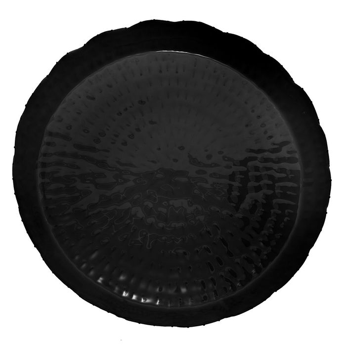 صحن تقديم استيل السيف غاليري، 41x41x3.5 سم، دائري - أسود product image 2
