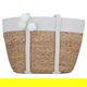 شنطة ترامس خوص السيف غاليري، 50×32 سم - أبيض بيج product image 1