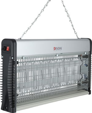 صاعق حشرات كهربائي إديسون، 14 واط، اشعة فوق بنفسجية، JB20F-2X15L2 - فضي اسود product image 2