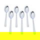 طقم ملاعق حلا استيل السيف غاليري، 6 قطع - فضي product image 2