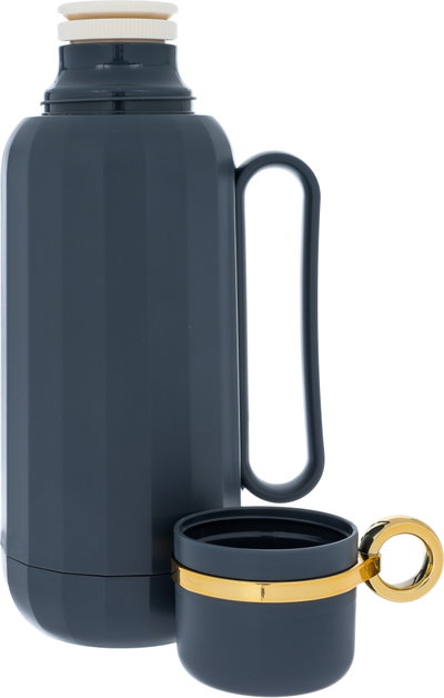 Timeless Rahal Thermos, 1 liter, thermal glass inner container, plastic outer shell - dark blue product image 4
