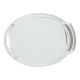 Al Saif Gallery Steel Serving Tray, 37x26x2 cm - Silver product image 1