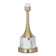 اباجورة استيل إديسون، 1 لمبة - ابيض ذهبي product image 3
