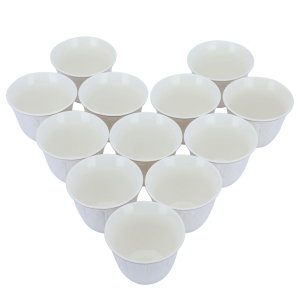 Al Saif Gallery Porcelain Arabic Coffee Cups Set, 12 Pieces - White product image 2
