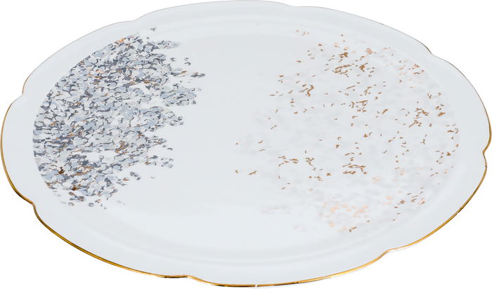 Al Saif Gallery porcelain yogurt set, 4.5 inches, with round plate, 5 pieces - white product image 3